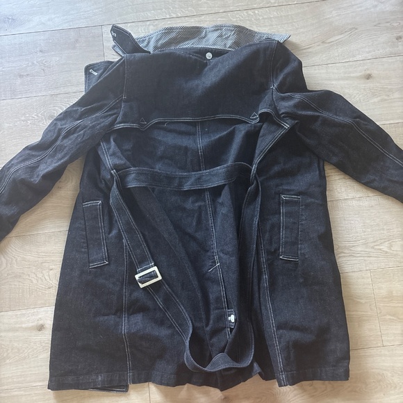 NWT Ralph Lauren Jeans Company Black Denim Trench - Picture 5 of 5